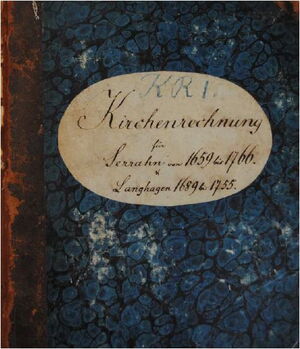 Kirchenrechnungsbuch Serrahn cover