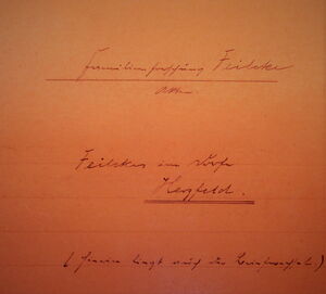 Familienverband Feilcke Akte Herzfeld cover