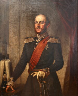 Friedrich Franz II. Ölgemälde von Ludwig Hückstädt (um 1840) in der Dauerausstellung der Stiftung Mecklenburg in Schwerin.